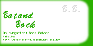 botond bock business card
